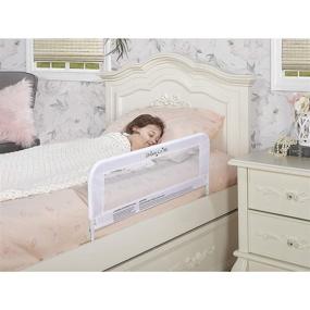 img 3 attached to 🛏️ Dream On Me White Mesh Security Rail: 15 Inch Safety Guard for Peaceful Sleep