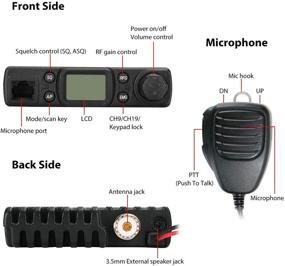 img 3 attached to 📻 Radioddity CB-27 Mini CB Radio Mobile 40-Channel: AM Instant Emergency 9/19, RF Gain, Removable Microphone