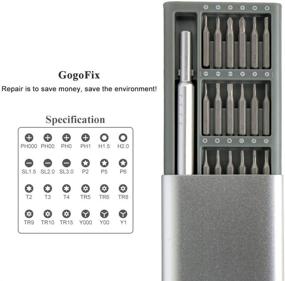 img 2 attached to 🔧 GogoFix Precision Screwdriver Bit Set for MacBook, iPad, iPhone, Game Consoles, Cameras, Laptops, and Electronics Repair