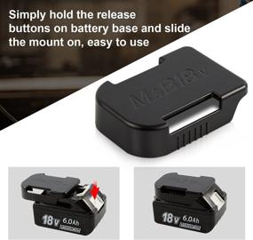 img 1 attached to YongerTool 5 Pack Battery Holder for Makita & 🔋 Bosch 18V Lithium Ion Batteries: BL1860B 1850B 1840B 1820B DCB609