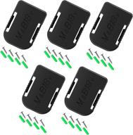 yongertool 5 pack battery holder for makita & 🔋 bosch 18v lithium ion batteries: bl1860b 1850b 1840b 1820b dcb609 logo