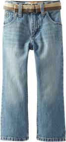 img 2 attached to 👖 Boys' Relaxed-fit Bootcut Jeans with Belt: Lee Dungarees