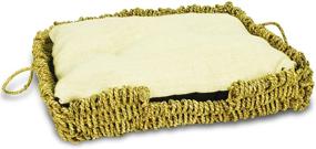 img 1 attached to 🛏️ Seagrass and Burlap Square Bed by Ware Manufacturing