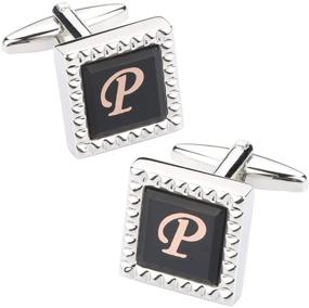 img 3 attached to HHGEE XING Cufflinks: Sleek Business Initials Men's Accessories for the Modern Gentleman