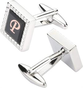 img 2 attached to HHGEE XING Cufflinks: Sleek Business Initials Men's Accessories for the Modern Gentleman