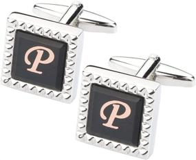 img 4 attached to HHGEE XING Cufflinks: Sleek Business Initials Men's Accessories for the Modern Gentleman