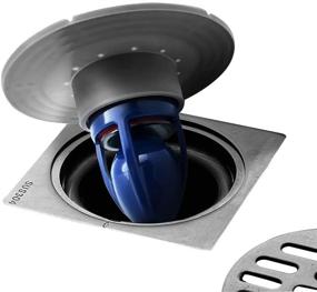 img 4 attached to 🚿 Ultimate Shower Floor Drain Backflow Preventer with One-Way Drain Valve, Magnetic Core & Oversized Plug (2-3.9in hole) - Perfect for Tube Depth 2.56-4.13in (Caliber 2-3.9in, Depth 3.15in)