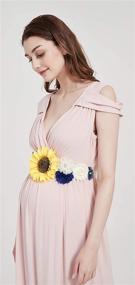 img 2 attached to Sunflower Bridal Wedding Maternity Pregnancy Women's Accessories