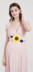 img 3 attached to Sunflower Bridal Wedding Maternity Pregnancy Women's Accessories