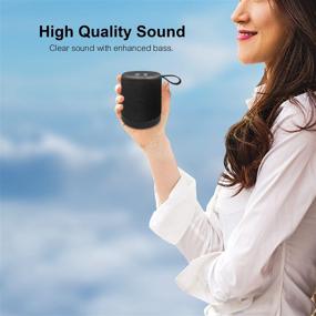 img 3 attached to 🔊 Познакомьтесь с портативной Bluetooth-колонкой Megatek: защита IPX5 от воды, беспроводной диапазон в 100 футов, кристально чистый звук HD, глубокий бас – прекрасно подходит для использования на открытом воздухе, в путешествиях, в душе и у бассейна!