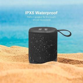 img 1 attached to 🔊 Познакомьтесь с портативной Bluetooth-колонкой Megatek: защита IPX5 от воды, беспроводной диапазон в 100 футов, кристально чистый звук HD, глубокий бас – прекрасно подходит для использования на открытом воздухе, в путешествиях, в душе и у бассейна!