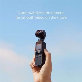 img 2 attached to 📷 DJI Pocket 2 Creator Combo - 3-Axis Gimbal Stabilizer with 4K Camera, 1/1.7” CMOS Sensor, 64MP Photo Capability, Compact Size, ActiveTrack 3.0, Glamour Effects, Video Vlogging for YouTube and TikTok, Android and iPhone Compatible, Black