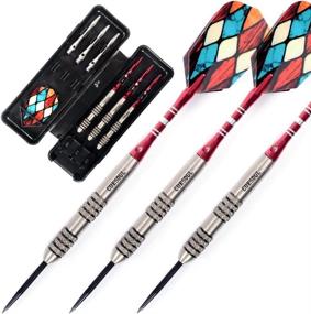 img 4 attached to 🎯 CUESOUL 22/24/26 Grams Tungsten Steel Tip Darts Set: 95% Tungsten for Precision & Accuracy