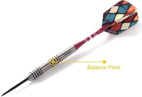 img 3 attached to 🎯 CUESOUL 22/24/26 Grams Tungsten Steel Tip Darts Set: 95% Tungsten for Precision & Accuracy