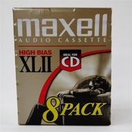 maxell xlii audio cassettes - 8 pack - 90 minute - high bias: superior sound quality & extended playback logo