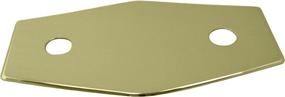 img 2 attached to 🔲 Remodel Plate - Two-Hole Polished Brass Finish by Westbrass (D504-03)