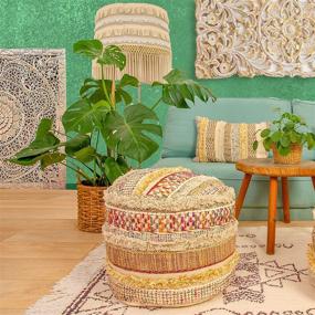 img 2 attached to Mandala Life ART Bohemian Ottoman Bedding and Decorative Pillows, Inserts & Covers