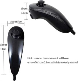 img 1 attached to 🎮 Enhance your Gaming Experience with PlayHard 2 Pack Nunchuk Controllers for Nintendo Wii & Wii U (Black X 2)