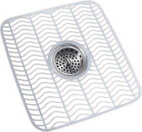 img 2 attached to 🧽 Rubbermaid Clear Sink Mat: An Optimal and Medium-Sized Solution for Your Kitchen Sink