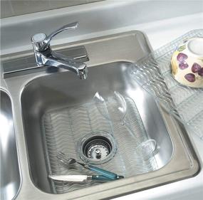 img 1 attached to 🧽 Rubbermaid Clear Sink Mat: An Optimal and Medium-Sized Solution for Your Kitchen Sink