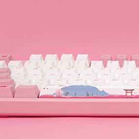 img 3 attached to Akko World Tour Tokyo 87-Key TKL R1 Wired Gaming Mechanical Keyboard with Programmable OEM Profiled PBT Dye-Sub Keycaps, N-Key Rollover, and Akko 2nd Gen Pink Linear Switch
