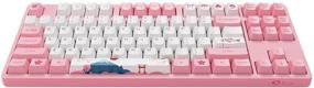 img 4 attached to Akko World Tour Tokyo 87-Key TKL R1 Wired Gaming Mechanical Keyboard with Programmable OEM Profiled PBT Dye-Sub Keycaps, N-Key Rollover, and Akko 2nd Gen Pink Linear Switch
