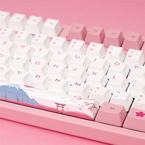 img 2 attached to Akko World Tour Tokyo 87-Key TKL R1 Wired Gaming Mechanical Keyboard with Programmable OEM Profiled PBT Dye-Sub Keycaps, N-Key Rollover, and Akko 2nd Gen Pink Linear Switch
