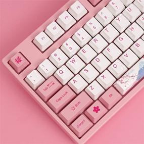 img 1 attached to Akko World Tour Tokyo 87-Key TKL R1 Wired Gaming Mechanical Keyboard with Programmable OEM Profiled PBT Dye-Sub Keycaps, N-Key Rollover, and Akko 2nd Gen Pink Linear Switch