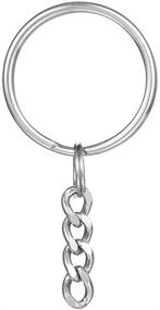 img 1 attached to Sentimental Grandparent's Gift: Kisseason Keychain Pendant Necklace for Grandson & Granddaughter