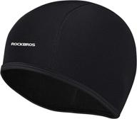 🚴 rockbros skull cap men's winter cycling cap: windproof, fleece thermal hat for hiking, skiing & riding logo