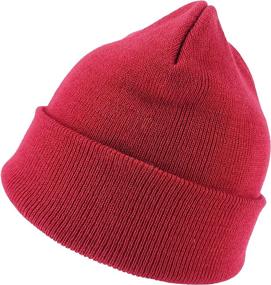 img 4 attached to 🧢 BRUCERIVER Unisex Classic Slouchy Beanie Cap with Elasticity, Knit Hat for Men and Women