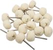 🧵 soft cotton polishing buffing wheels for fine rotary tool, 20 pieces logo