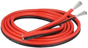 img 1 attached to BNTECHGO 12 Gauge Flexible 2 Conductor Parallel Silicone Wire Spool Red Black High Resistant 200 Deg C 600V For Single Color LED Strip Extension Cable Cord Industrial Electrical