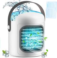 🌬️ portable air conditioner, personal air cooler - 3-in-1 evaporative with 3 speeds, ice packs, 2500mah battery (white upgrade): stay cool anywhere! логотип