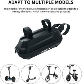 img 3 attached to Waterproof Scooter Storage Bag, 3L Handlebar Bag Compatible with Xiaomi M365 🛴 Electric Scooter - Front Hanging Bag for Carrying Charger, Tools, and Repair Kit