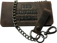 🛡️ enhanced bmf leather biker wallet logo