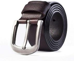 img 2 attached to Genuine Leather Grained Classic Buckle