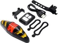 bentrance usb rechargeable bike tail lights: led cycling rear 🚴 turn safety signal lamp with wireless remote control & multi-functional modes logo