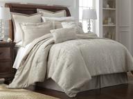 🛏️ king size beige modern threads santander jacquard 8-piece comforter set логотип