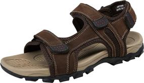 img 4 attached to Waterproof Leather Athletic Men's Shoes - Jousen Sandals for Athletes