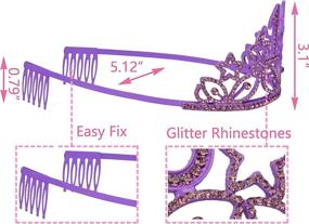 img 2 attached to 🎉 13th Birthday Party Set: Purple Tiara, Sash, and Crown Decorations for Girls