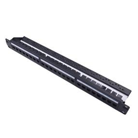 img 2 attached to 🔗 24-Port Pass-Through CAT6 Coupler Patch Panel with Back Bar for Seamless Connectivity, Compatible with Cat5, Cat5e, Cat6, and Cat6A, Loaded with Unshielded Keystones