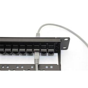 img 4 attached to 🔗 24-Port Pass-Through CAT6 Coupler Patch Panel with Back Bar for Seamless Connectivity, Compatible with Cat5, Cat5e, Cat6, and Cat6A, Loaded with Unshielded Keystones