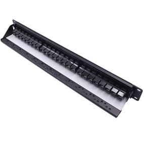 img 1 attached to 🔗 24-Port Pass-Through CAT6 Coupler Patch Panel with Back Bar for Seamless Connectivity, Compatible with Cat5, Cat5e, Cat6, and Cat6A, Loaded with Unshielded Keystones