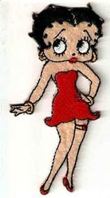 img 2 attached to Betty Boop Dress Embroidered Patch