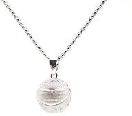 stainless steel basketball pendant necklace for boys and girls - top phoenix sports jewelry logo