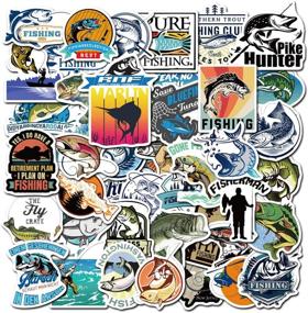 img 2 attached to Funky Bass Inspired Fishing Stickers - Decorate your Laptop, Motorcycle, Bicycle, and More!