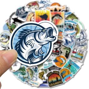 img 3 attached to Funky Bass Inspired Fishing Stickers - Decorate your Laptop, Motorcycle, Bicycle, and More!