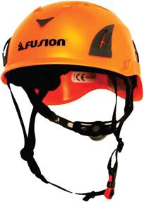 img 4 attached to 🔶 Fusion Climb Meka II Orange Climbing Helmet for Mountain Construction Safety, Bungee Zipline & Protection