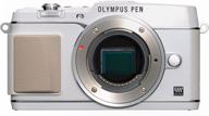 olympus e-p5 16.1mp mirrorless digital camera with 3-inch lcd - white (body only) logo